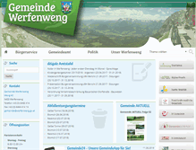 Tablet Screenshot of gemeinde-werfenweng.at